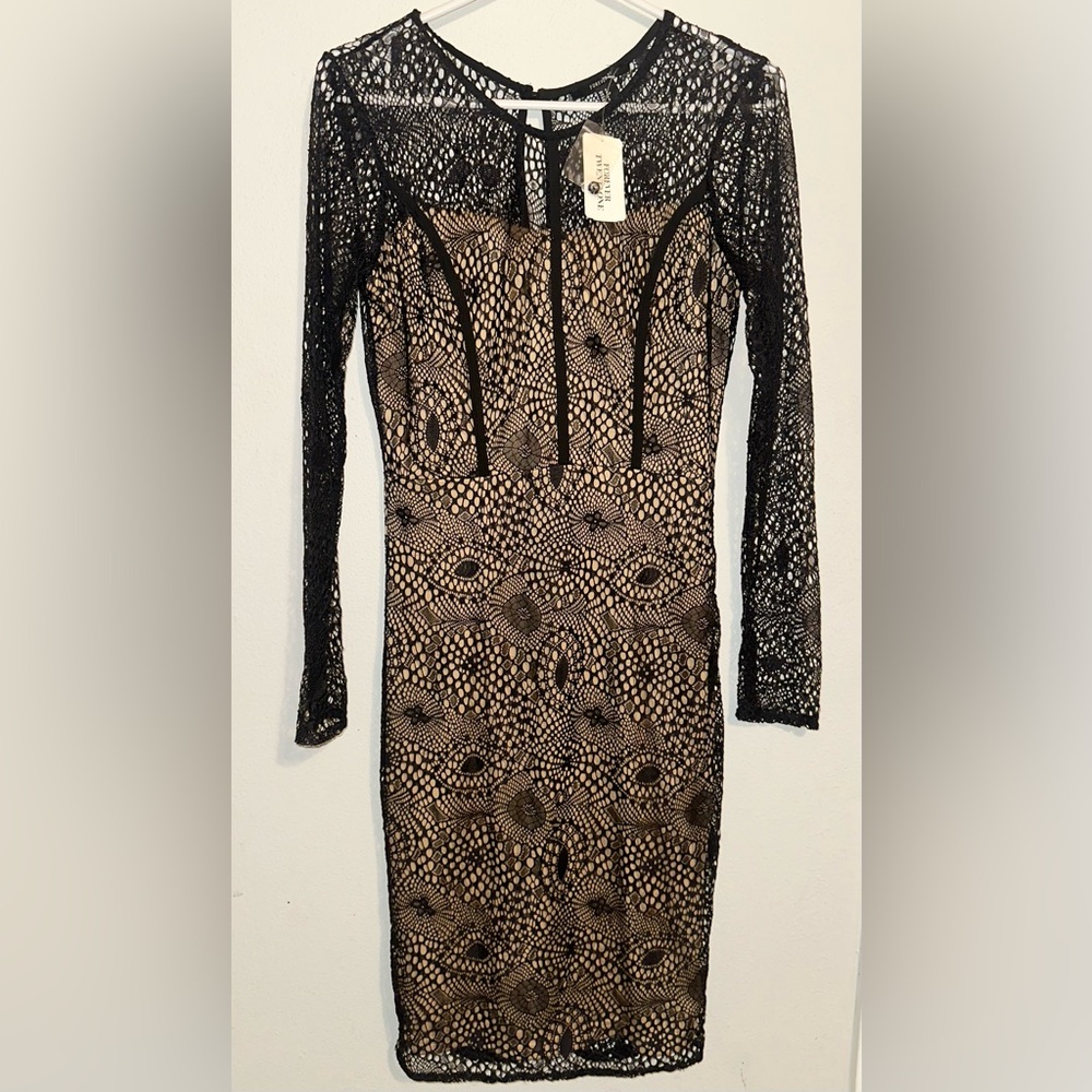 Forever 21 Elegant Black Lace Dress NWT